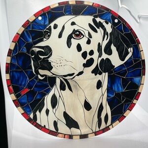 Suncatcher Acrylic Dalmatian Dog Puppy 7.5” Home Cabin Decor Gifts